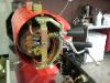 Cup tray removed and end cap exposing element terminals and steam valve.