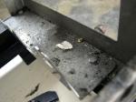 The boiler mounts inside the frame.