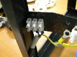 Pump terminal block.
